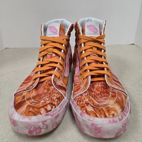 Vans "Collina Strada" SK8-Hi 38 DX Orange & Wht Hightop Sneaker Men's 9.5 Wms 11 - Picture 2 of 7